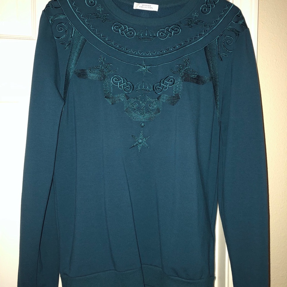 Blue Versace sweater